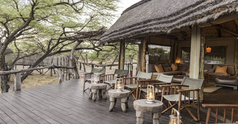 Former Tree Top deck before Onguma Camp Kala redevelopment