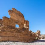 Sesriem camping accommodation – weathered formation in Sesriem Canyon