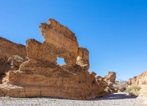 Sesriem camping accommodation – weathered formation in Sesriem Canyon