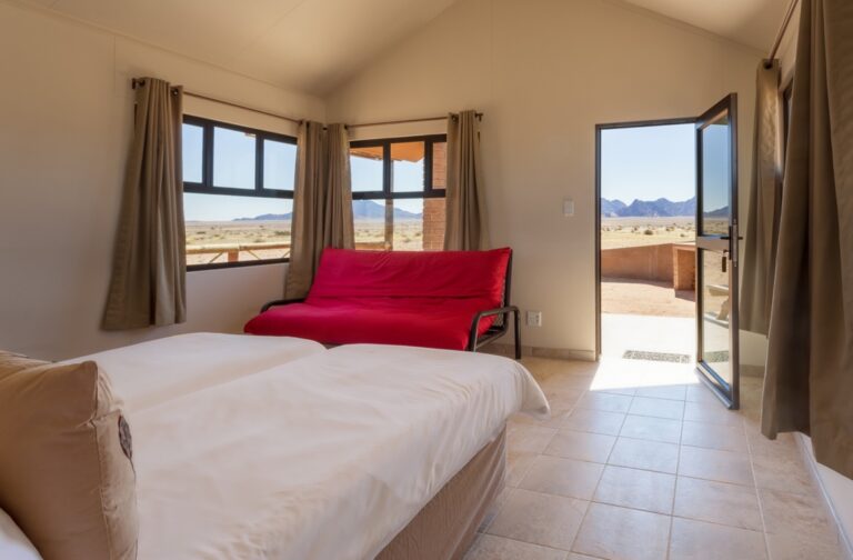 Taleni Desert Camp – double room opening onto a private patio