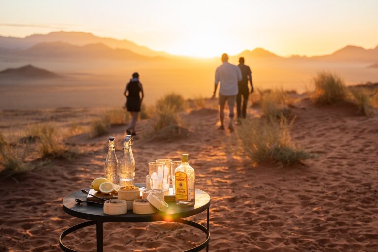Wolwedans – sundowner drinks on a dune
