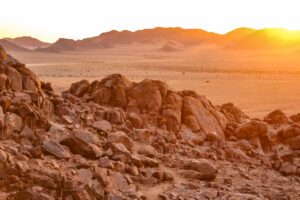 Desert Homestead Lodge – rocky sunset landscape