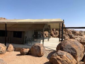 Madisa Camp – tent among boulders
