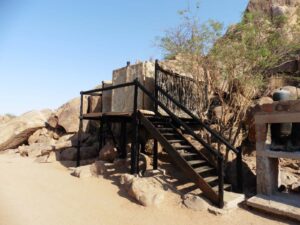 Madisa Camp – bathroom stairway