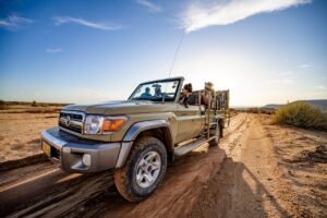Canyon Lodge guided drive vehicle near Fish River Canyon