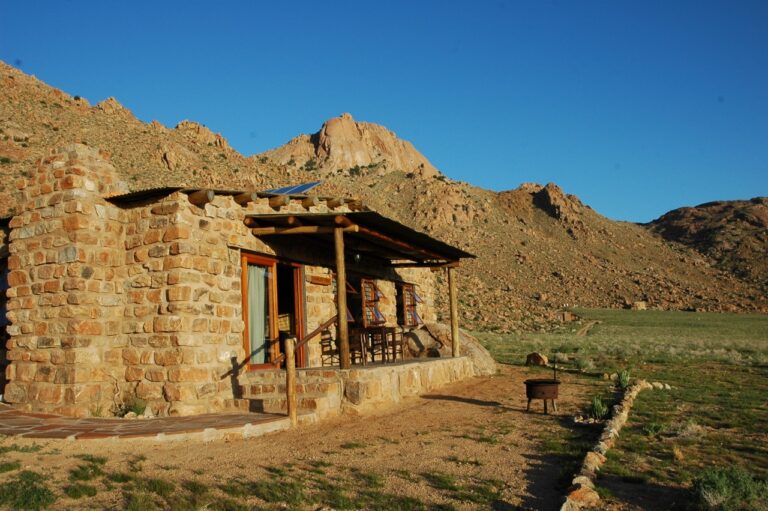 Self-catering chalet exterior near Aus