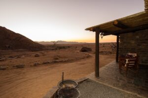Private veranda at Eagles Nest Chalets