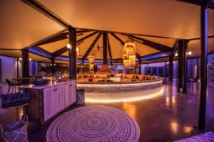 Etosha King Nehale restaurant buffet and dining area