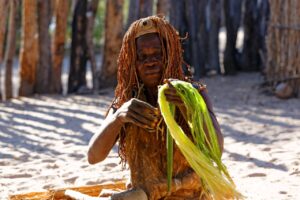 Traditional cultural visit arranged from Hakusembe River Lodge