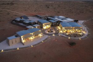 Aerial view of The Desert Grace accommodation complex