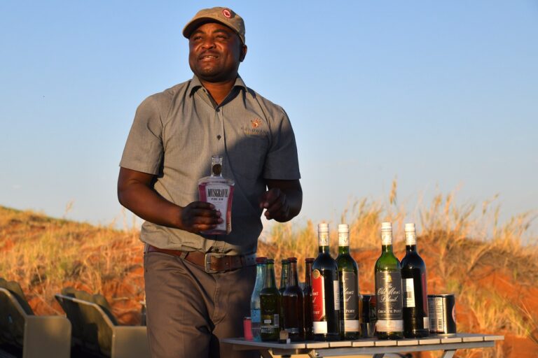 Drinks served during a Desert Grace nature activity